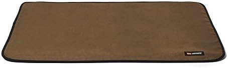 Big Shrimpy Landing Pad Faux Suede Crate Mat, Medium, Walnut