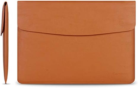Computer Bag,13.3inch Waterproof Laptop Bag,Portable Laptop Sleeve Waterproof,PU,Protable Laptop Cases Laptop Sleeve for Samsung,MacBook pro-Brown