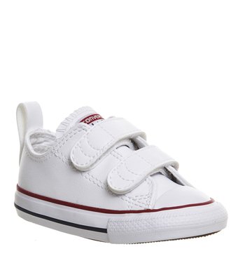 Converse Chuck Taylor All Star 2V Infant Optical White Leather 10 M US Infant