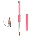 BQAN 100% Kolinsky Acrylic Nail Brush Size #10, Nail Art Professional Application for Acrylic Manicure and Acrylic Powder Nail Extension. Pink