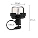 iLiveX Bike Bell, Upgraded Mini Bicycle Bell, Bike Ringer Bell for Kids and Adults, Loud Long Crisp Clear Sound, Great Bike Accessories, Cycling Ringing Bike Horn (Silver)