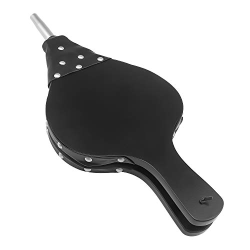 Favordrory Fireplace Bellow, 17" x 7.5" Wood Bellow Fireplace Blower Leather Bellows Fire Bellows for Fireplaces, BBQ and Camping, Bellow with Hanging Leather Strap, Black - Thumbnail 7