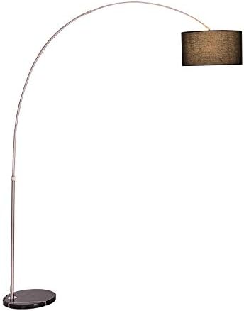 Fishing Lamp Floor Lamp, Black Stand Reading Table Lamps Floor Light American Living Room Study Simple Modern Bedroom Lamp Tall Pole Standing Uplight Lamp For Living Room, Den, Office, Bedroom E27Bulb