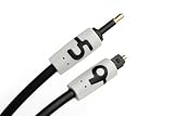 9to5Cables Ultra Gold Plated Toslink to Mini Plug Digital Optical Audio Cable (15 Feet) - supports Dolby Digital and DTS Surround