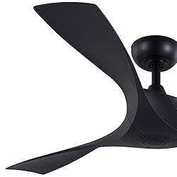 VONLUCE 52’’ Black Ceiling Fan No Light with