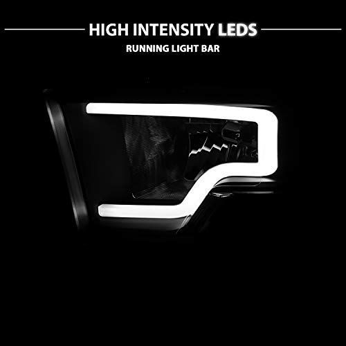 image for AmeriLite LED Plank Bar Black Replacement Headlights Assembly for Dodg