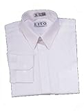 DapperLads Lito Little Boys' White Long Sleeve Dress Shirt