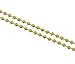 CleverDelights Ball Chain Spool - 30 Feet - 3.2mm Ball (#6 Size) - Gold Color - 10 Meters