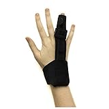 Trigger Finger Splints - Support Sprains, Broken Fingers,Tendon Release, Pain Relief - Adjustable Fixing Belt with Built-in Aluminium Fits All Fingers (Black1)