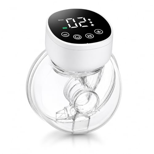 Bomba Extratora de Leite Elétrica Portátil Wearable Recarregável Silenciosa com Tela LED USB para Amamentação