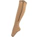 Ailaka Zipper Medical Compression Socks 15-20 mmHg for Women and Men, Knee High Open Toe Firm Support Graduated Varicose Veins Hosiery for Edema, Swollen, Nurses, Pregnancy, Recovery