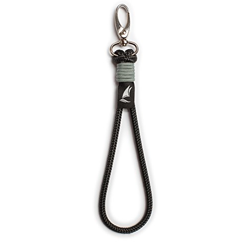 Wind Passion Nautical key chain Nautical gift Marine rope accessories key holder Nautical keychain (Black shade)