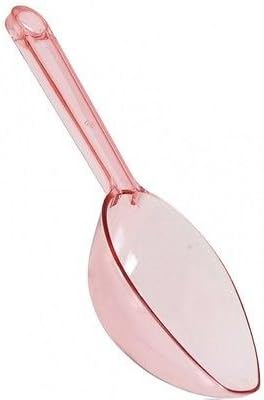 1 Pc Candy Buffet Sweet Treat Loot Spoons Party Supplies Favor Plastic Scoops - You Pick Color (Pink)