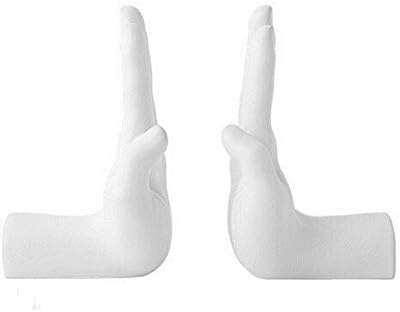ブックエンド アートブックによって装飾モデルルーム衣料品店ホーム工芸ブックエンドブックデコレーションブックエンド装飾19x9 5cmスタンド ホームオフィスデコレーション用 Color White Size One Size Masqueboutique Com