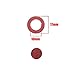 ThreeBulls 200Pcs 18650 Lithium Battery Insulator Rings Hollow Paper Pad Electrical Insulation Ring Adhesive Cardboard Sticker (Red 100Pcs + Green 100Pcs)