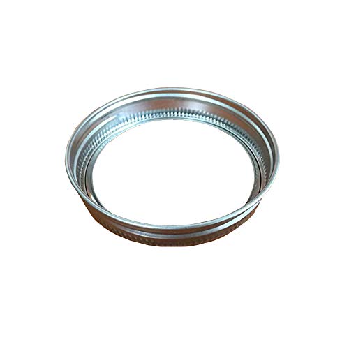 20 Rust Resistant Silver Mason Jar Replacement Rings, 87mm Wide Mouth