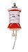 SMAZ LIFE Blood Bags for Drinks Novelty Item IV Blood Zombie Mugs Party Beverage Bag Favors Empty Drink Containers with Syringe for Nursing Pretend Halloween