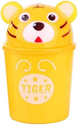 Vommpe Trash Bin Plastic Waste Bin Kids Room, Livingroom, Bathroom, Bedroom, Dorm, Home, Office, Kitchen Accessories Dustbin-Yellow