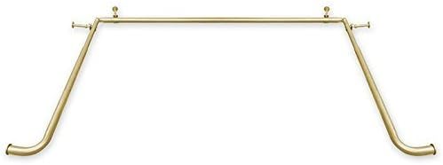 Amazon Com Bay Window Curtain Rods 1 Inch Gold Home Kitchen