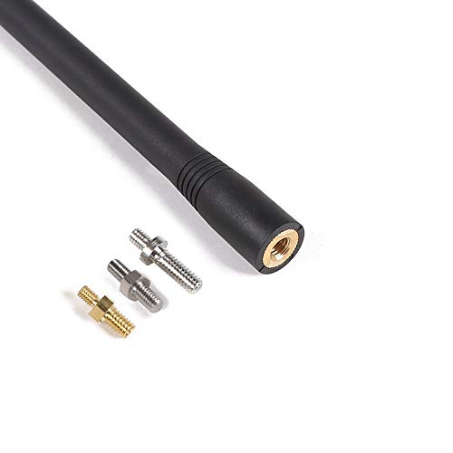 image for JeCar 7.5Inch Stubby Reflex Short Antenna Replacement TJ JK JL F150 Ac