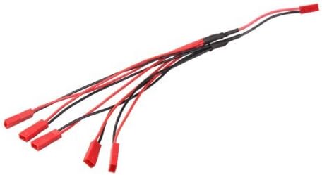 BiOceTa 1 to 5 Charging Cable JST Plug for WLtoys V959 V212 V222 3.7V Li-Po Battery