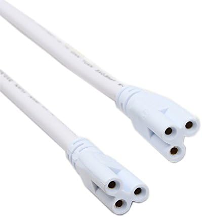 T5 T8 LED Lamp connecting wire LED integrated tube cable linkable cords for LED Tube Lamp Holder Socket Fittings 0.3M 0.6M 1M (39 inches, 6)