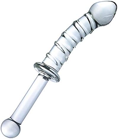 YDSXH 22.5cm Manual Massaging Stick with Handle Womens Happy TOI Simulation Glass Peni's Sunglasses Skirt Jeans (Color : Clear)