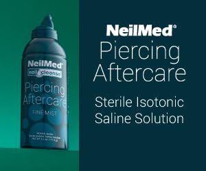 NEILMED NEILCLEANSE PIERCING AFTERCARE, FINE MIST, 6.3 FLUID OUNCE