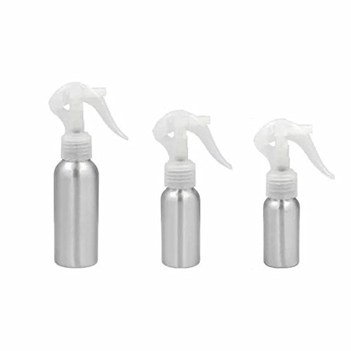 Brendacosmetic Set of 30Ml,50Ml,100Ml Rustproof Aluminum Empty Spray Bottle Refillable Container with Switch , Fine Mist Spray Bottle for Bottling Essential Oils Cosmetics Cleaning Product.