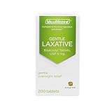 ValuMeds Gentle Laxative Bisacodyl 5mg (200 Tablets) Stool Softener for Constipation, Irregular Bowel Movements, Irregularity | Overnight Relief & Support Help Relieve Gas, Bloating