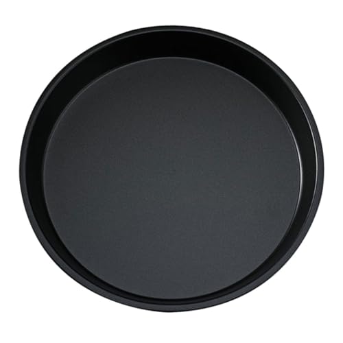 Cabilock Thickened Carbon Steel Non Stick Round Pizza Baking Tray High Temperature Resistant Kitchen Pan for Oven Even Heat Distribution and Easy to Use for Homemade Pizza and Baking