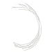 CJESLNA 6 Pair of Stainless Steel Handmade Bra Underwire Replacement - Silver, D Cup