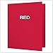 Oxford Two-Pocket Folders w/Fasteners, Red, Letter Size, 25 per Box (57711)