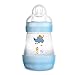MAM Easy Start Anti-Colic Bottle 5 oz (1-Count), Baby Essentials, Slow Flow Bottles with Silicone Nipple, Baby Bottles for Baby Boy, Blue primary