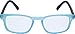 True Gear iShield Anti Reflective Computer Glasses Block Blue Light and Harmfull UV with Clear Lens for Kids and Teens - Rectangle Frame - Light Blue with 2 in 1 Stylus Pen