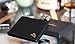 Luxury black leather wallet - men - RFID protection - coin pocket - excellent soft calfskin nappa - genuine leather - ID window - 2 bill compartments - business purse - bifold - trifold