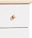 South Shore Furniture, Summertime Collection, 5 Drawer Chest, Pure White and Natural Maple