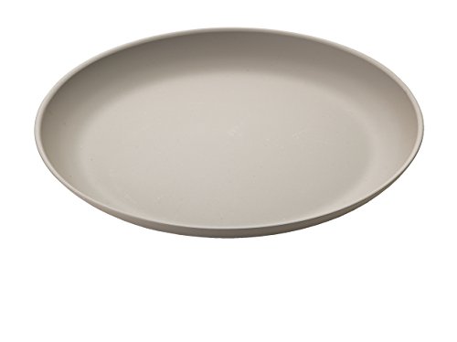 Guzzini My Fusion Melamine Dinner Plate, 10-1/4-Inches, Taupe