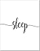 Let's Sleep In Art Prints - Bedroom Wall Decor - Set of 3 – Above Bed Wall Decor - Unframed
