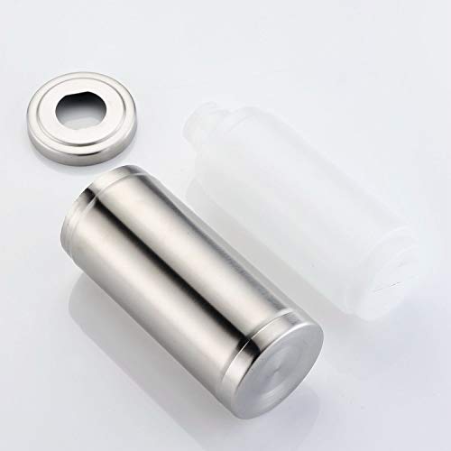 GICASA Premium Stainless Steel Countertop Soap Dispenser, Liquid Hand Soap Dispenser for Kitchen and Bathroom