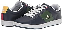 Lacoste Men's Carnaby Legacy Sneaker, NVY/GRN, 11.5