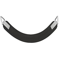 Swing Set Stuff Inc. Commercial Polymer Belt Seat with SSS Logo Sticker Playground Accessory, Black