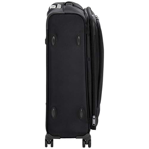 AmazonBasics 3 Piece Expandable Softside Spinner Luggage Suitcase With