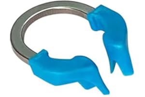 SKATTOOTH Dental Sectional Matrix System, Autoclavable Sectional Contoured Matrix Bands, Nickel Titanium Clamp Ring Resin Holder Clip Ring (1Pcs Light Blue Ring)