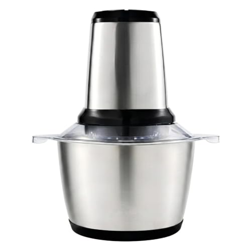 Multiprocessador Elétrico 2L Triturador de Carne Alho Cebola e Legumes com Lâminas em Aço Inox Processador de Alimentos Multifuncional para Cozinha