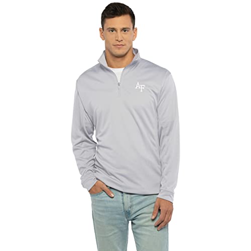 Vantage Apparel Men's Collegiate Micro Mesh Performance Gray 1/4 Zip Pullover,…