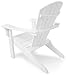 POLYWOOD SH22WH Seashell Adirondack Chair, White