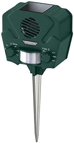 Hoont Solar Ultrasonic Rodent Repellent Outdoor Animal and Pest Repeller Deterrent -Motion Activated/Repel Deer, Squirrels, Rabbits, Rats, Etc- Scares Away All Outdoor Pests & Animals [UPGRADED]