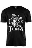 Thread Tank I Drink and I Know Things Men Modern