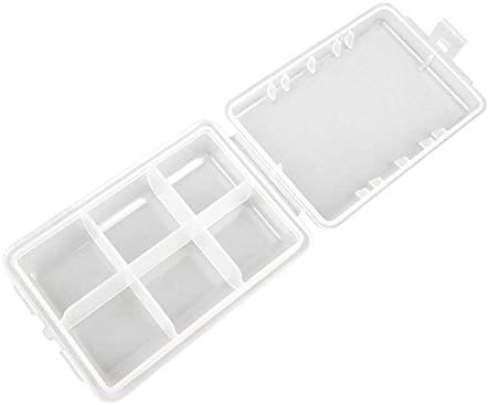 2 Pieces Clear Beads Tackle Box 002 Fishing Lure Jewelry Nail Art Small Parts Display Plastic transparent Case Storage Organizer Containers